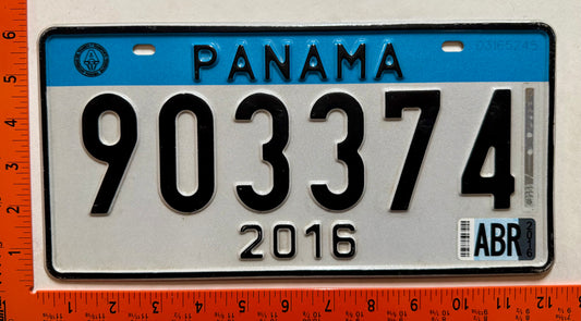 2016 Panama #903374 Passenger License Plate