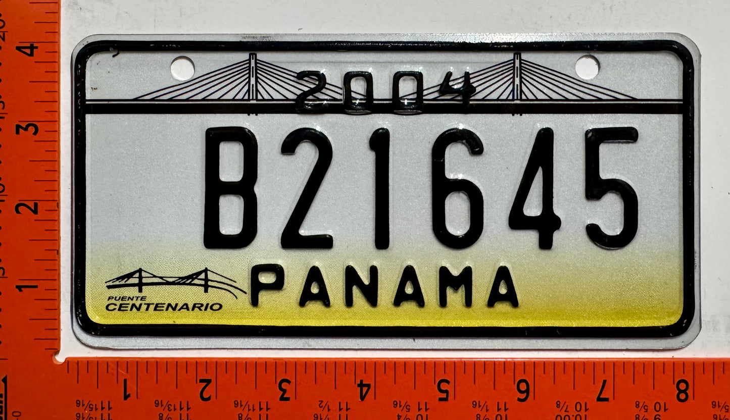 2004 Panama #B21645 Bicycle License Plate