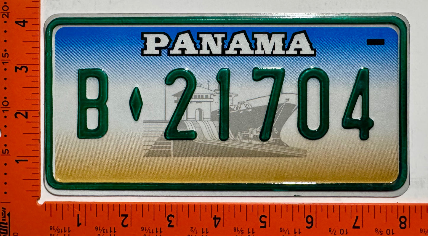 1999 Panama #B-21704 Bicycle License Plate