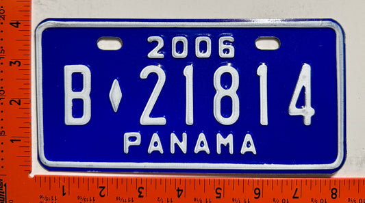 2006 Panama #B-21814 Bicycle License Plate