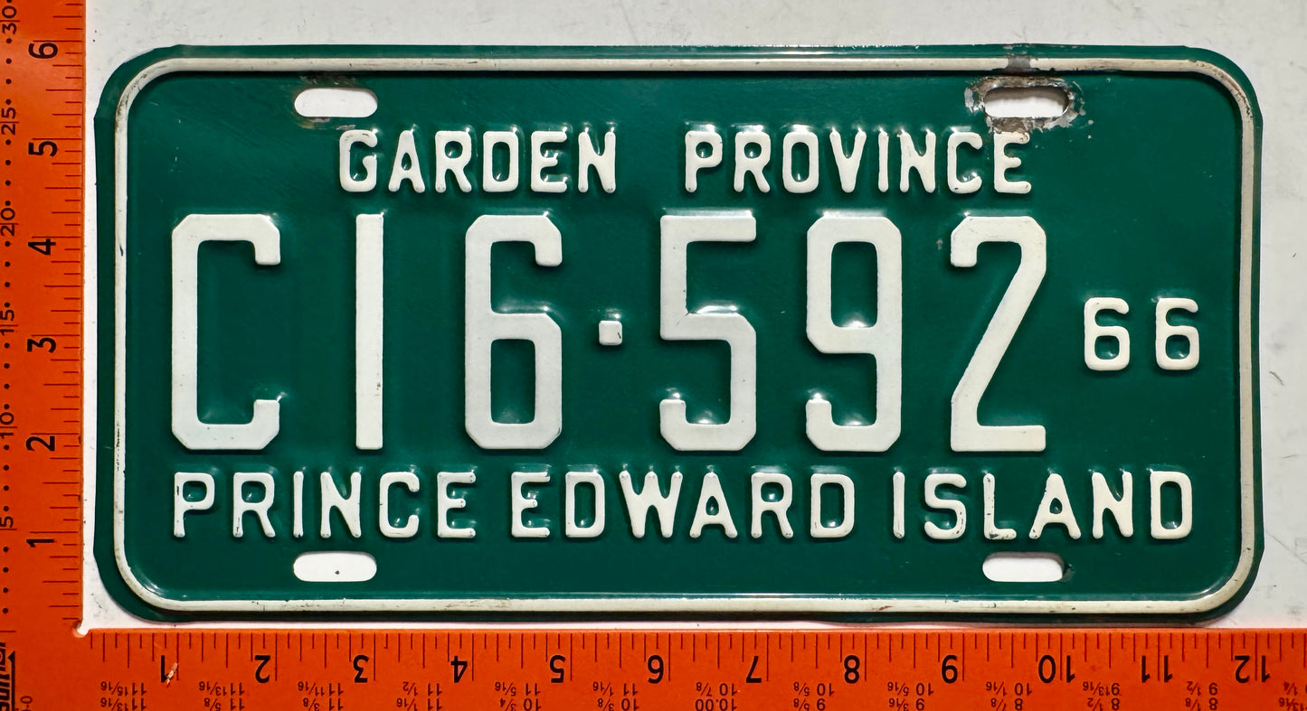 1966 Prince Edward Island #C16-592 Commercial License Plate