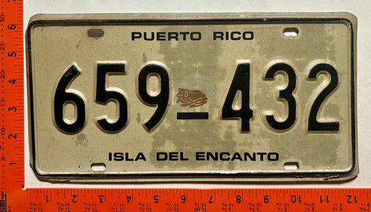 undated Puerto Rico #659-432 Truck License Plate