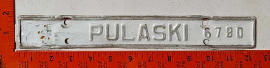 undated Pulaski, Virginia #6790 License Plate