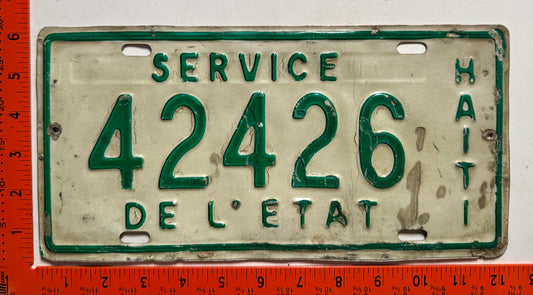 1993 base Haiti #42426 Government License Plate