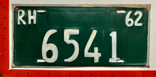 1962 Haiti #6541 Passenger License Plate