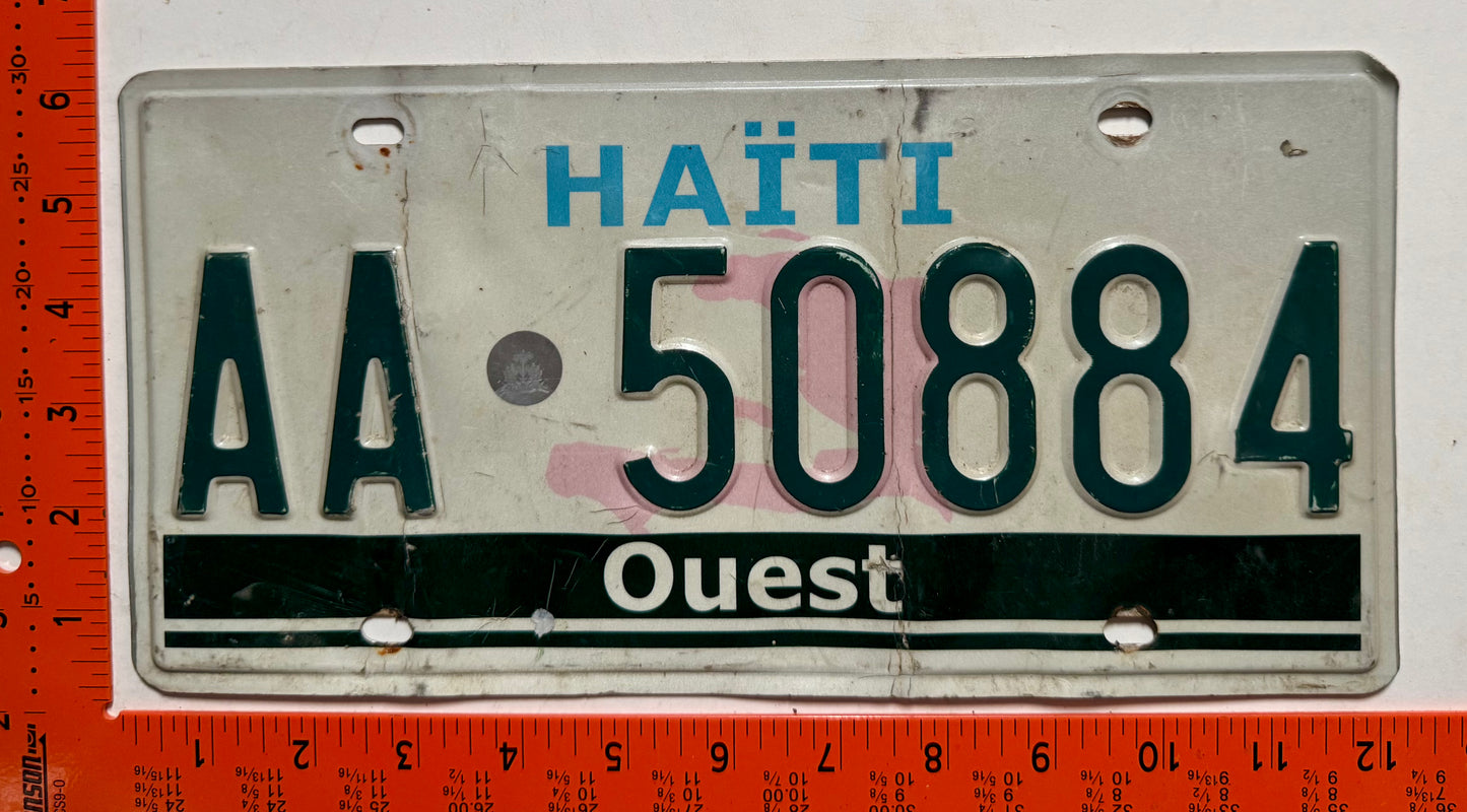 2006 base Haiti #AA 50884 Passenger License Plate