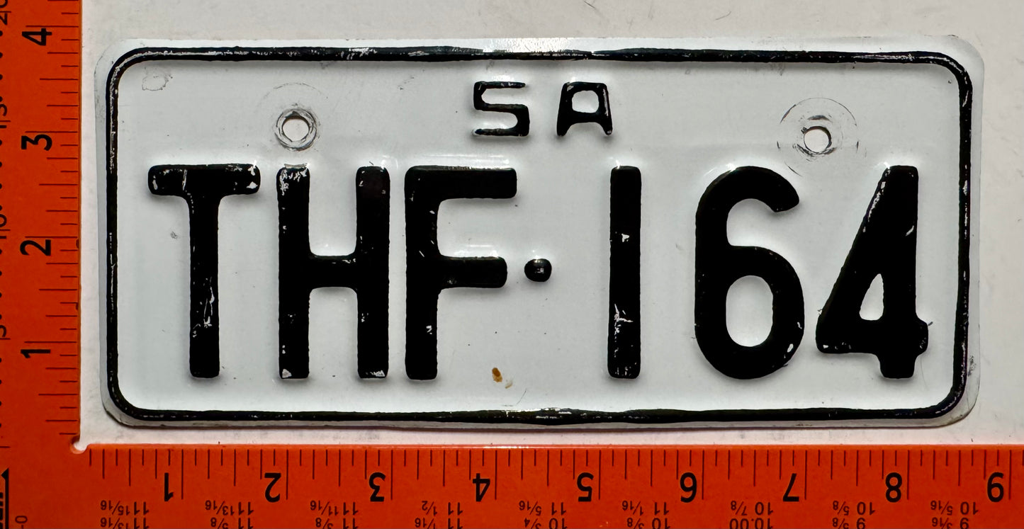 undated South Australia #THF-164 Motorcycle License Plate