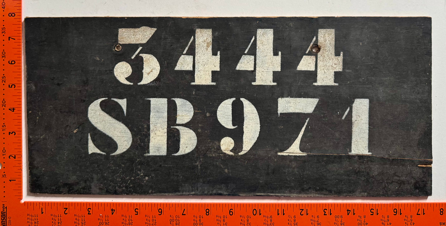 Undated St Barthelemy #3444 ZY 971 Passenger License Plate