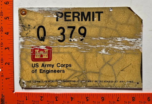 U.S. Army Corps of Engineers Permit Sign