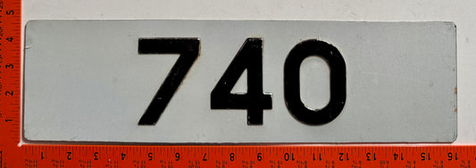 Undated St Lucia #740 Passenger License Plate