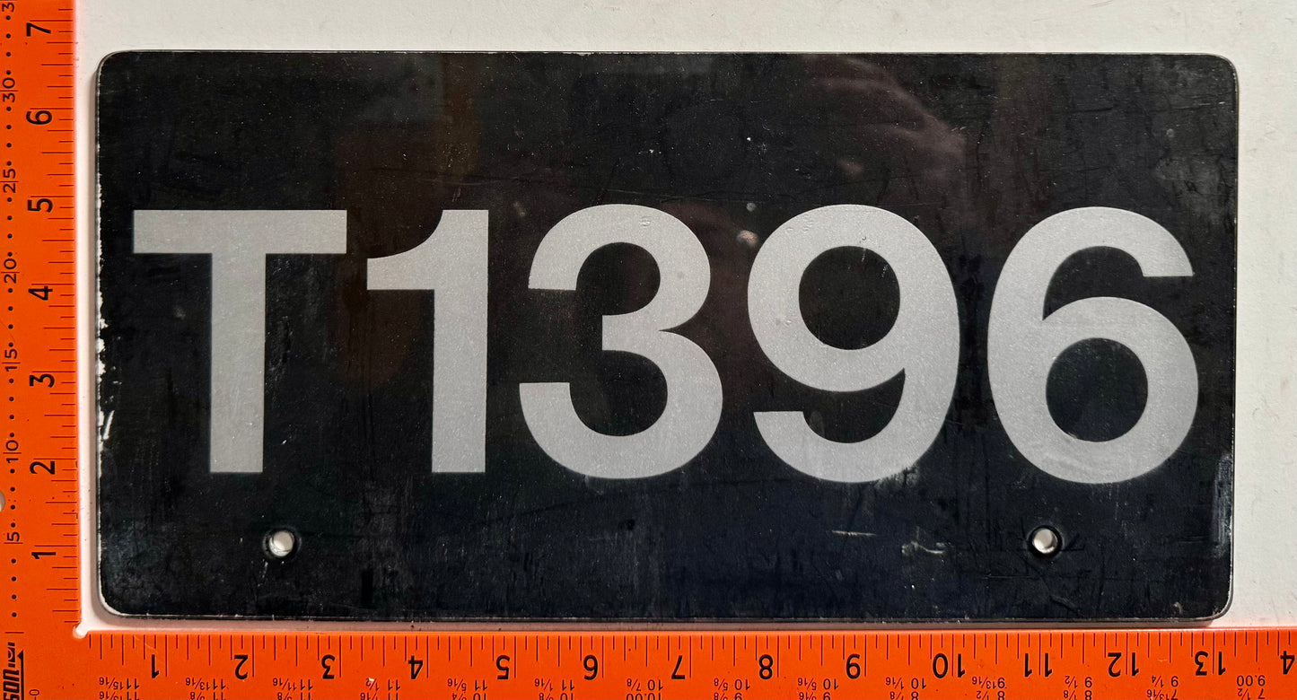 Undated St Lucia #T1396 Truck/Trailer License Plate