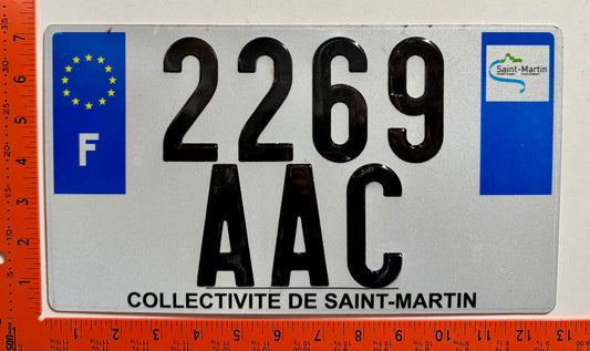 2010 base St Martin #2269/AAC Passenger License Plate