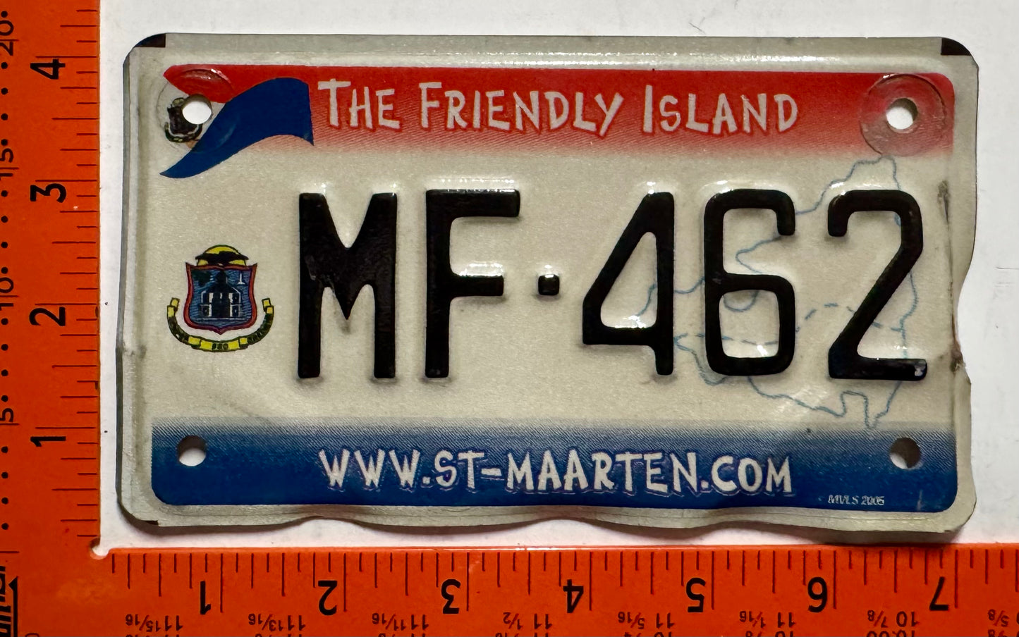 2006 St Maarten #MF-462 Motorcycle License Plate
