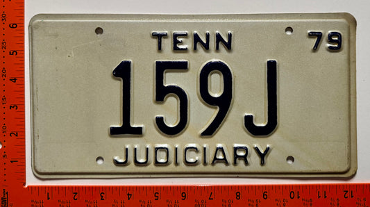1979 Tennessee #159J Judiciary License Plate