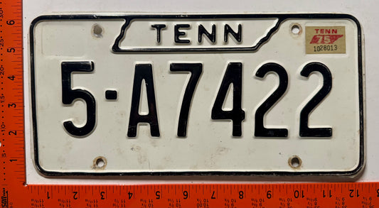 1975 Tennessee #5-A7422 Passenger License Plate