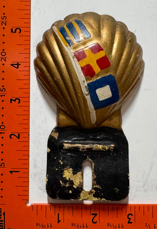 Shell Auto Club License Plate Topper (repaint)