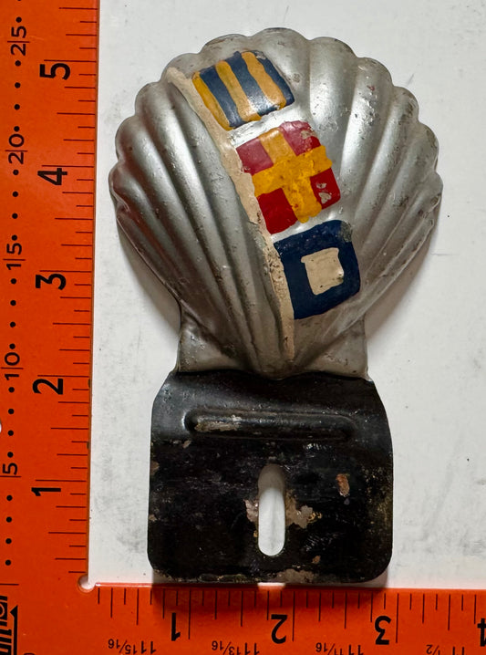 Shell Auto Club License Plate Topper (repaint)