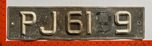 Undated Trinidad #PJ 6139 Passenger License Plate