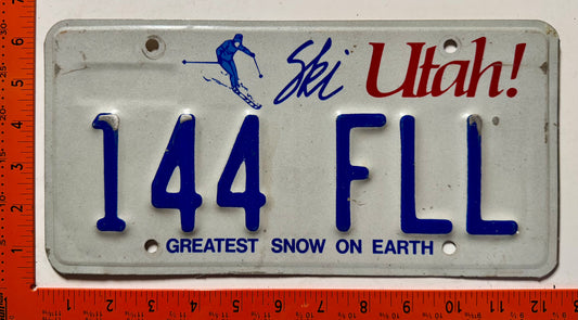 undated Utah #144 FLL Passenger License Plate