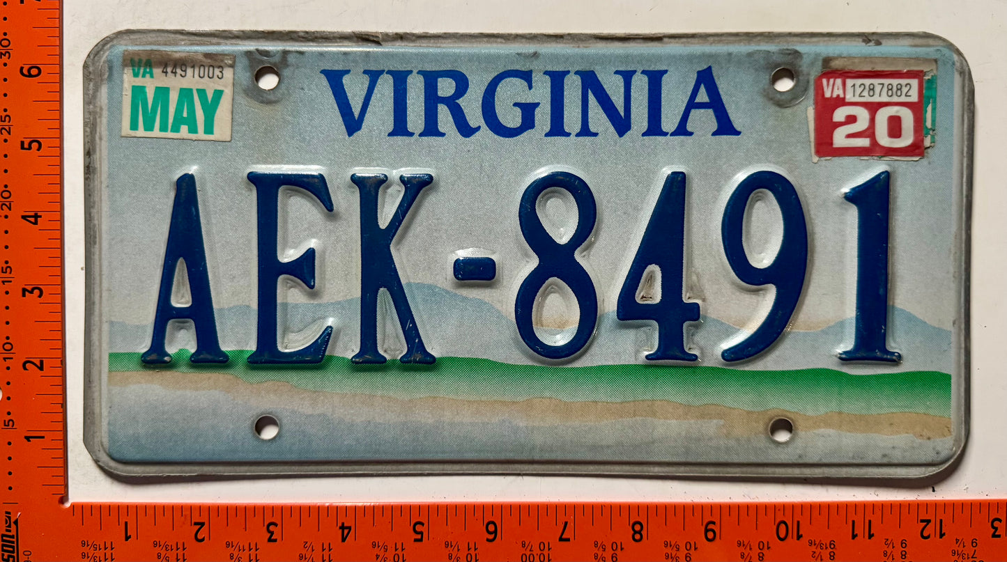2020 Virginia #AEK-8491 Scenic Optional License Plate