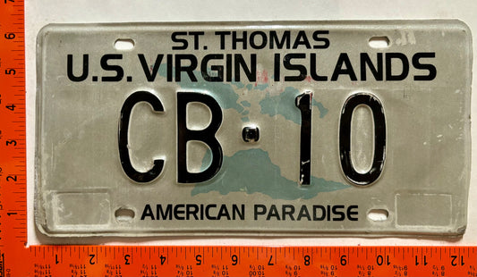 1995 Virgin Islands #CB-10 Government License Plate - Corrections Bureau