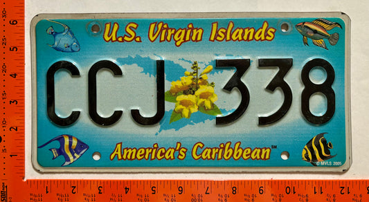 2006 base Virgin Islands #CCJ 338 Passenger License Plate