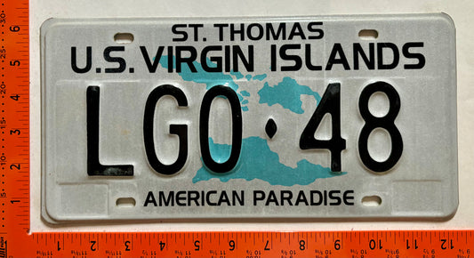 1995 Virgin Islands #LGO-48 Government License Plate - Lt Governor's Office