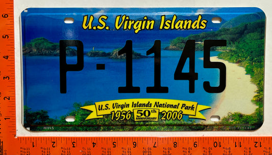 2006 Virgin Islands #P-1145 Friends of the Park License Plate