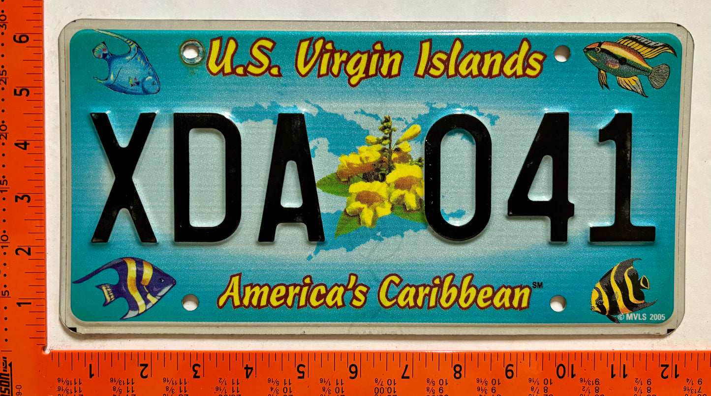2006 base Virgin Islands #XDA 041 Truck License Plate