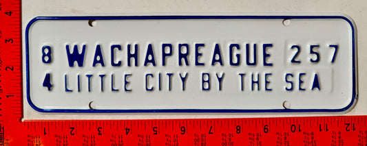 1984 Wachapreague, Virginia #257 License Plate