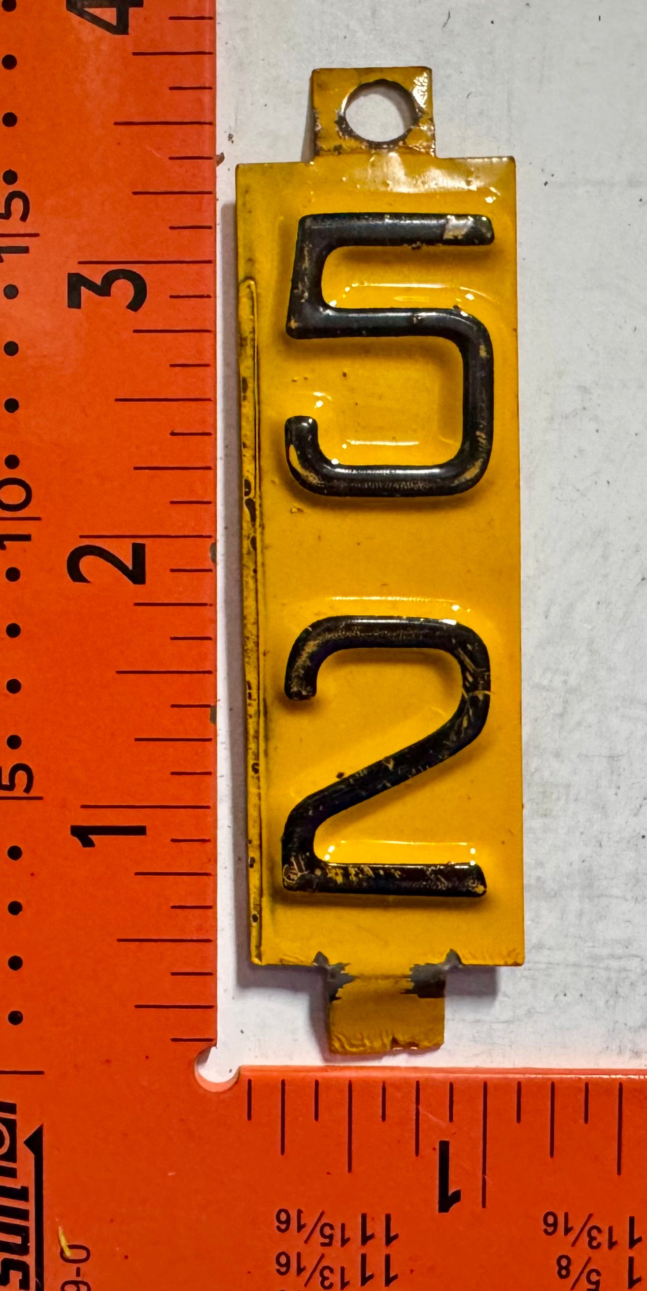 1952 Wisconsin Passenger License Plate Date Tab