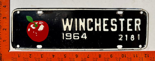 1964 Winchester, Virginia #2181 License Plate