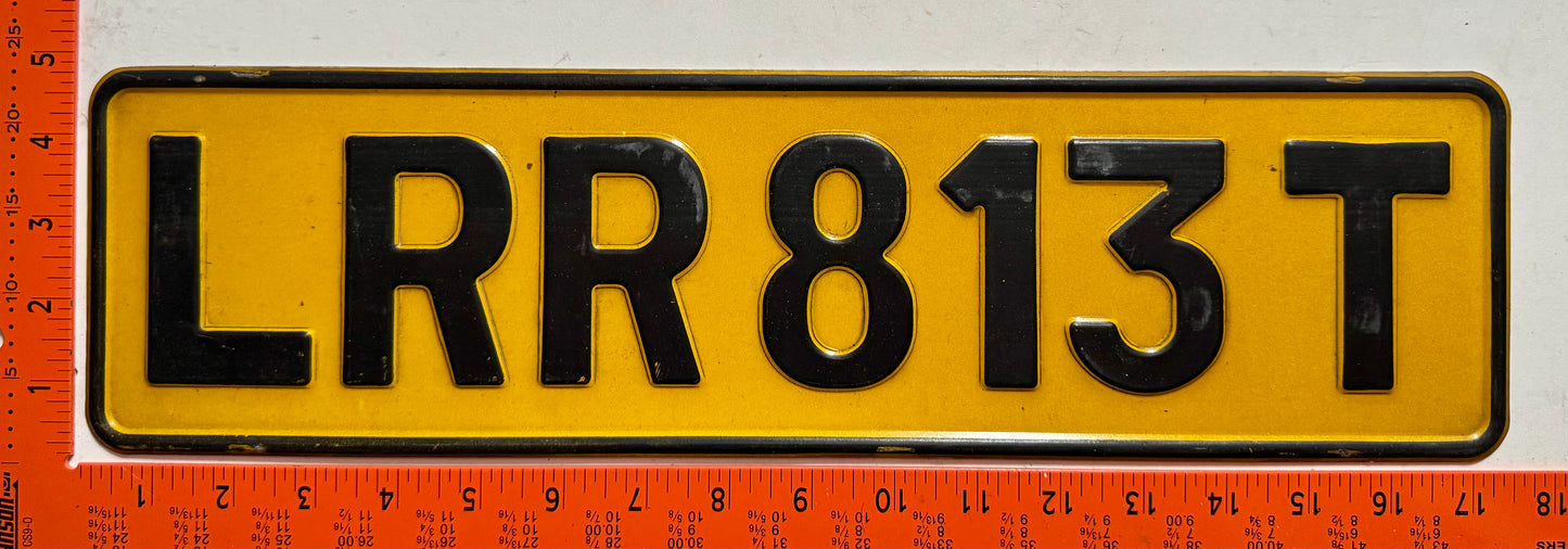 undated South Africa #LRR813T Passenger License Plate