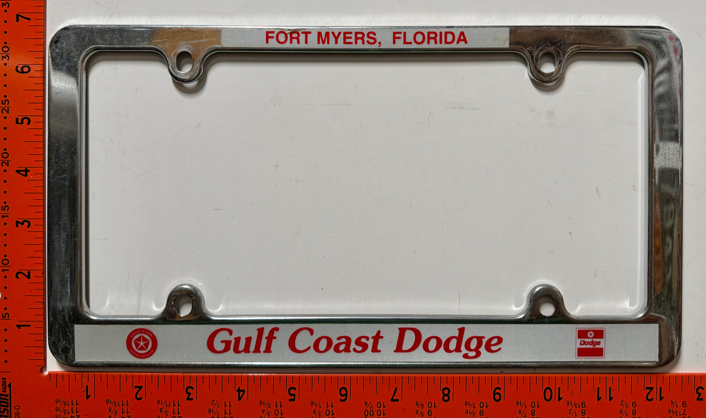 Gulf Coast Dodge (Florida) License Plate Frame