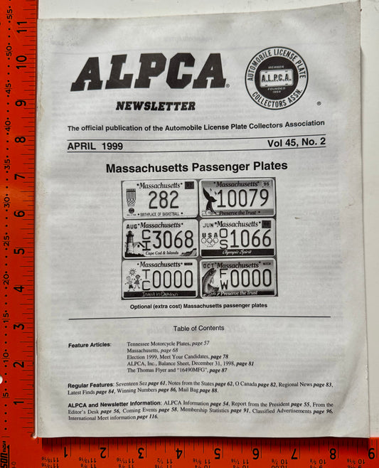 April 1999 ALPCA Magazine