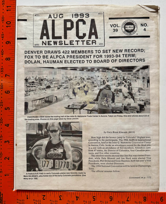 August 1993 ALPCA Magazine