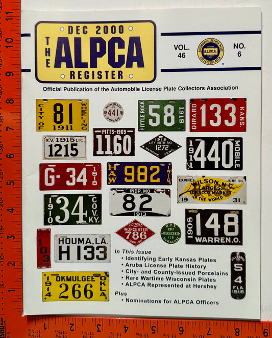 December 2000 ALPCA Magazine