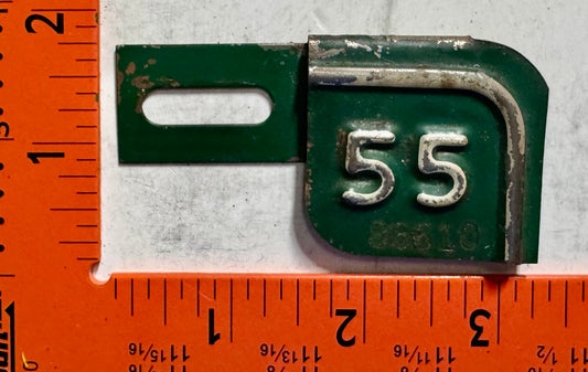 1955 Washington, DC #83610 Passenger License Plate Date Tab