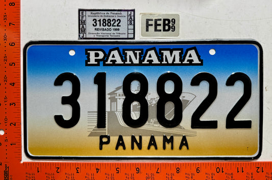 1999 Panama #318822 Passenger License Plate