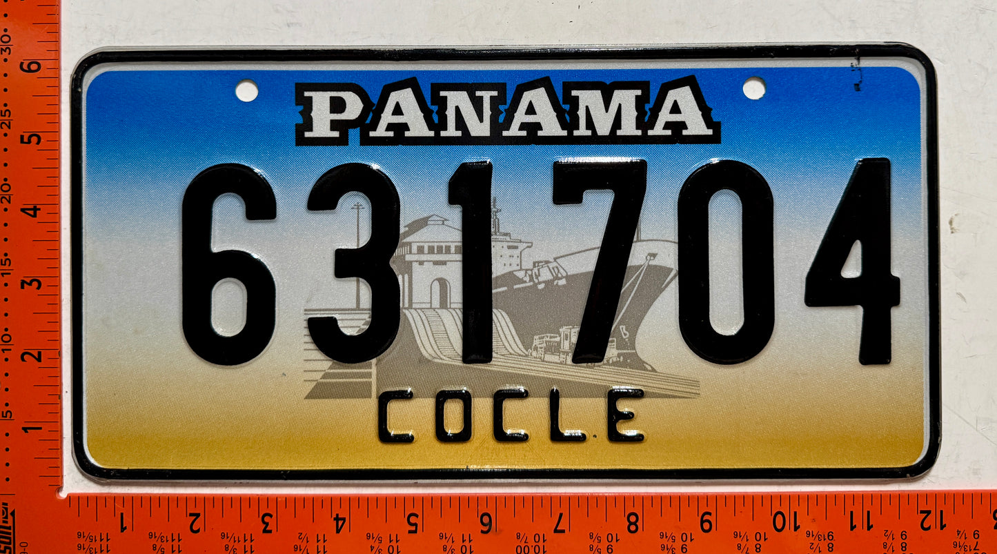 1999 Panama #631704 Passenger License Plate
