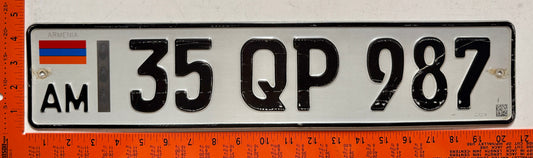 2013 Armenia #35QP987 Passenger License Plate