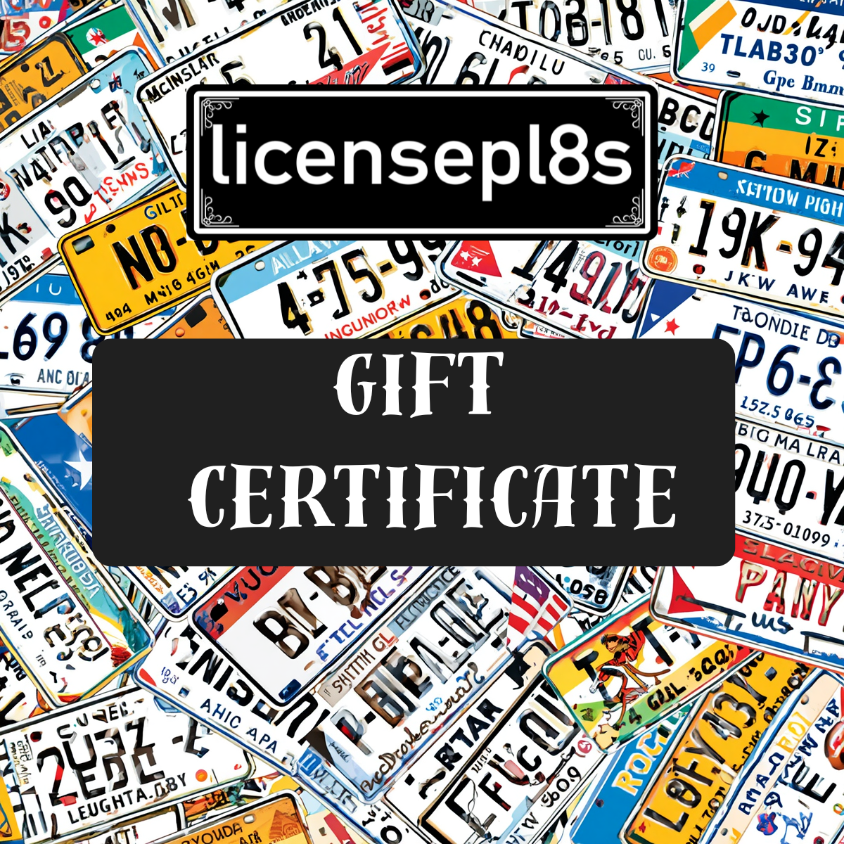 Licensepl8s.com Digital Gift Card