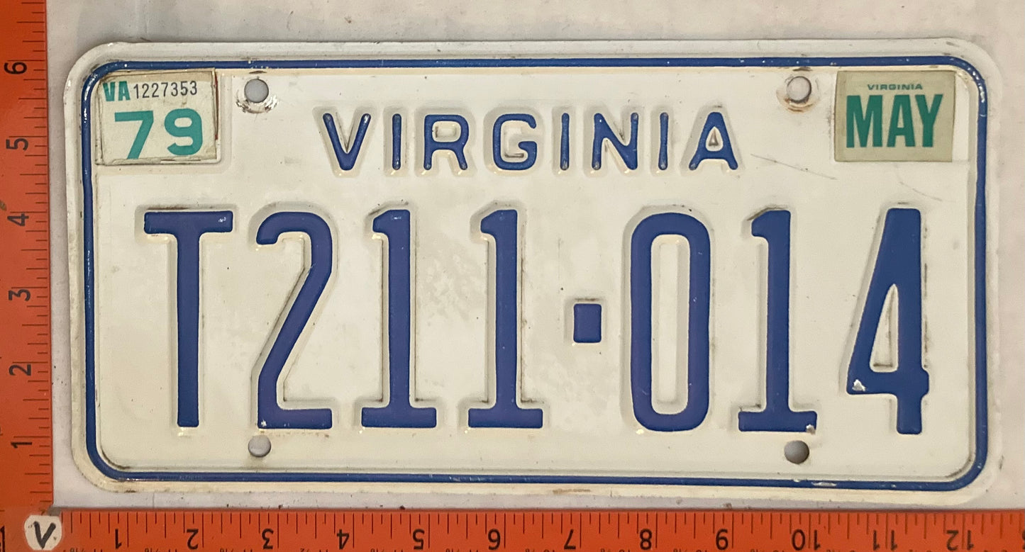 1979 Virginia #T211-014 Truck License Plate