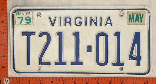 1979 Virginia #T211-014 Truck License Plate