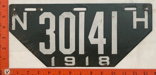 1918 New Hampshire #30141 Passenger License Plate (Non-Resident)