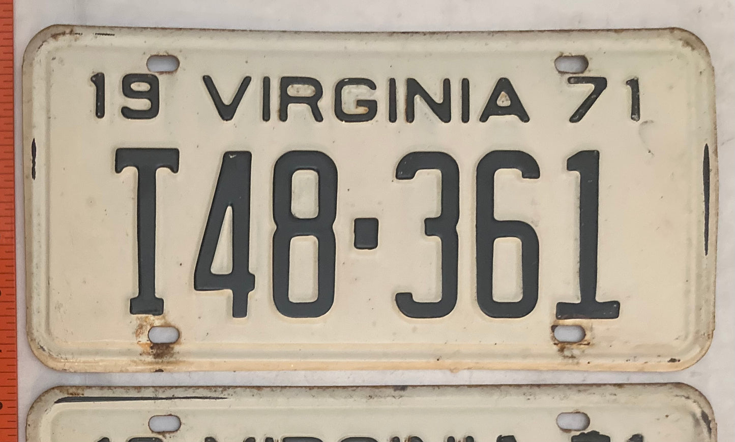 1971 Virginia #T48-361 Truck License Plate (Pair)