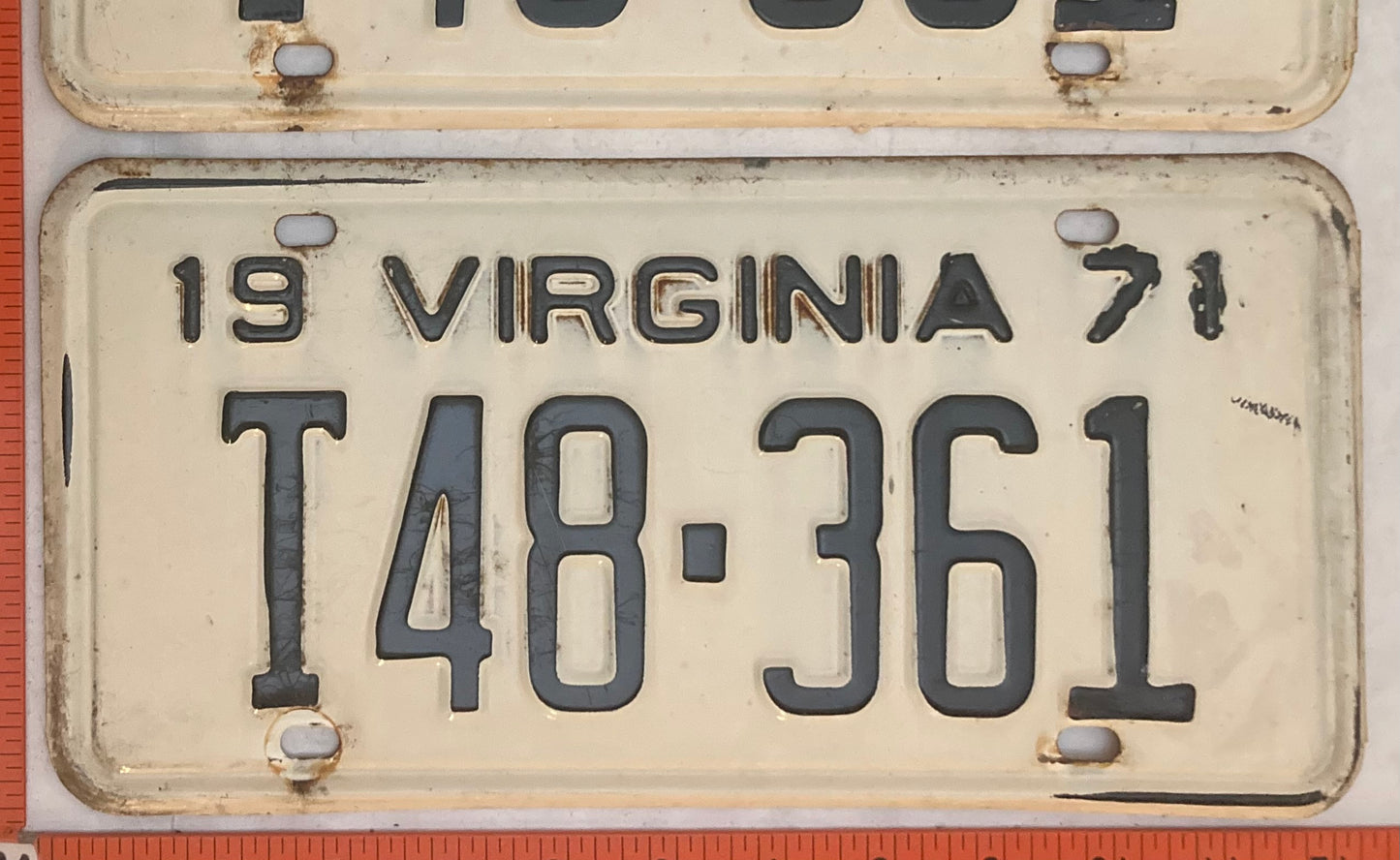 1971 Virginia #T48-361 Truck License Plate (Pair)