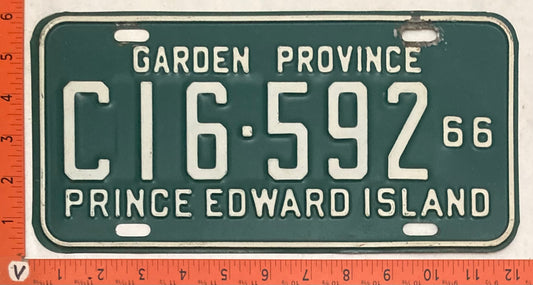1966 Prince Edward Island #C 16-592 Commercial License Plate
