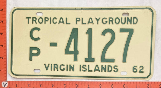1962 Virgin Islands #C/P-4127 Truck/Trailer/Taxi License Plate