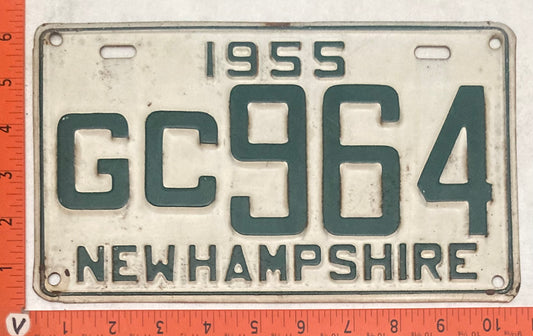 1955 New Hampshire #G/C 964 Passenger License Plate